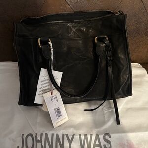 Johnny Was leather purse